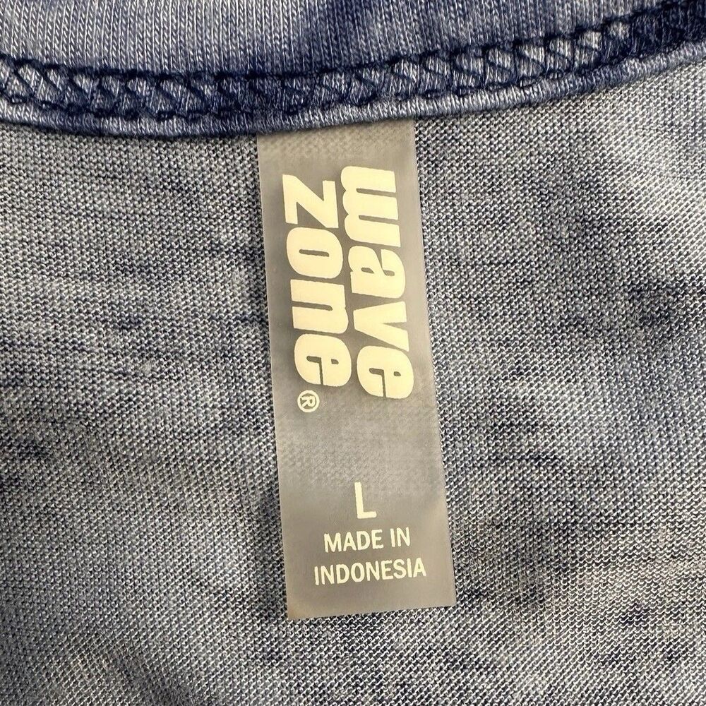 Wave Zone Tie Dye Lake Life Cover Up Size L - Picture 4 of 8